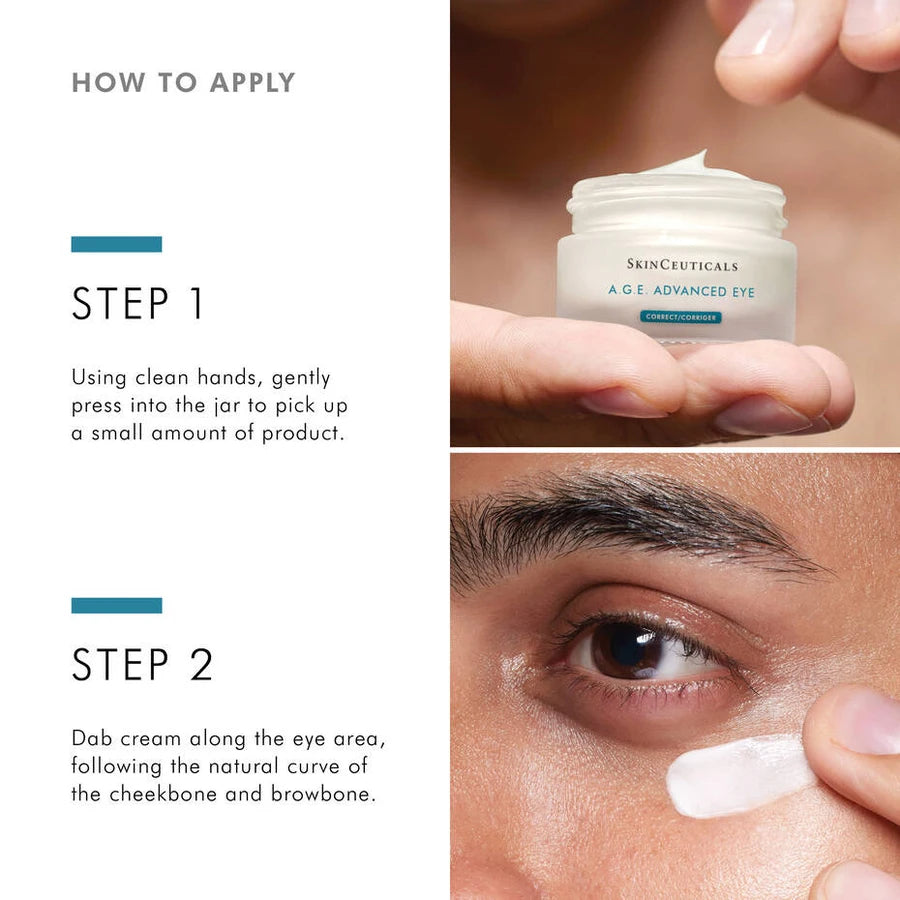 A.G.E Advanced Eye-skinceuticals eye cream-how to apply